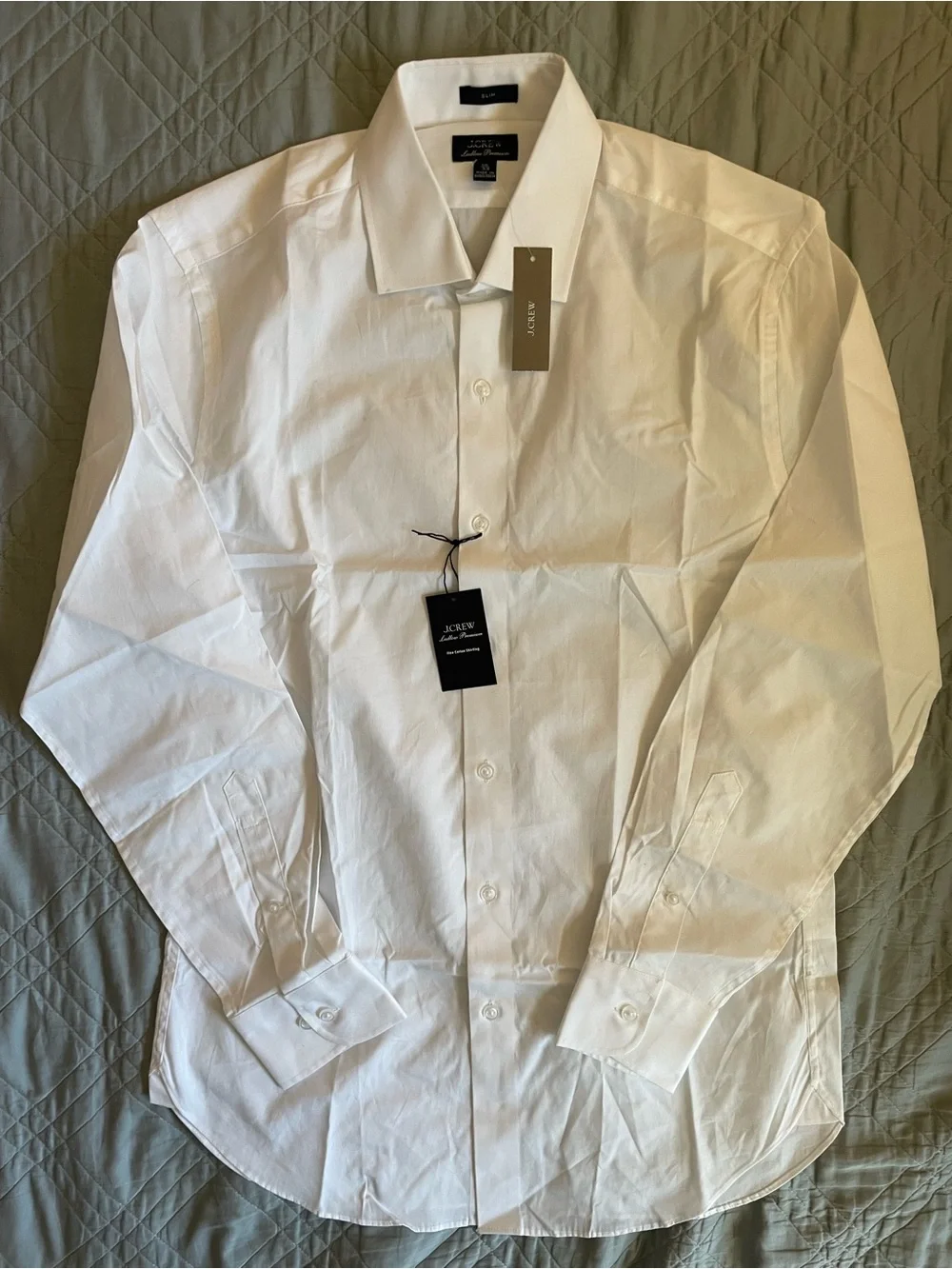 J. CREW Ludlow Premium fine cotton dress shirt in White 15/33 NWT $148 BM493
